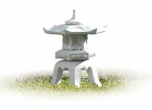 Lanterne japonaise Rokkaku Yukimi - Ubbink - Jardinerie du théâtre
